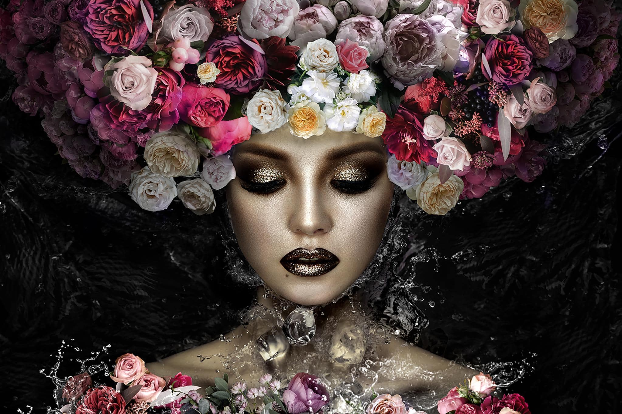 Burst of Flowers 40 x 60 - Euro Living Furniture